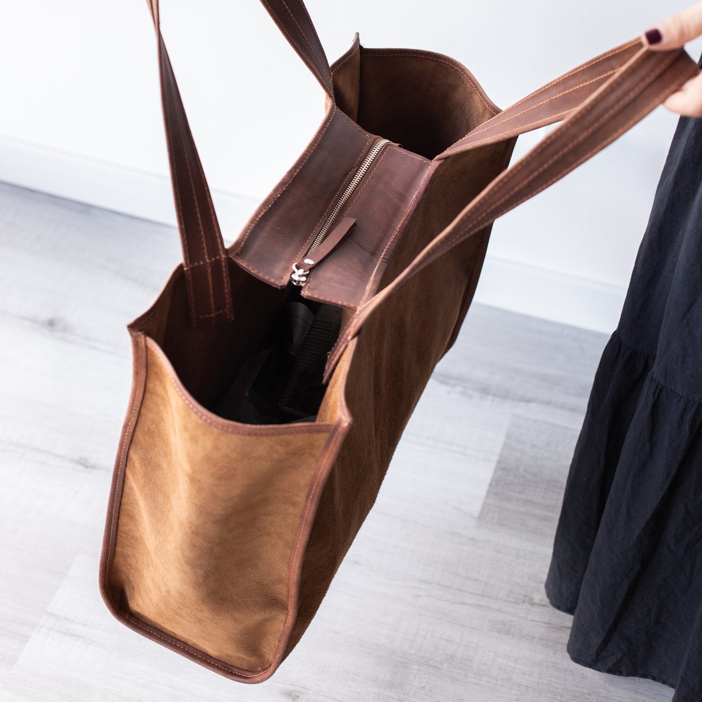 Cartera gamuza Justa