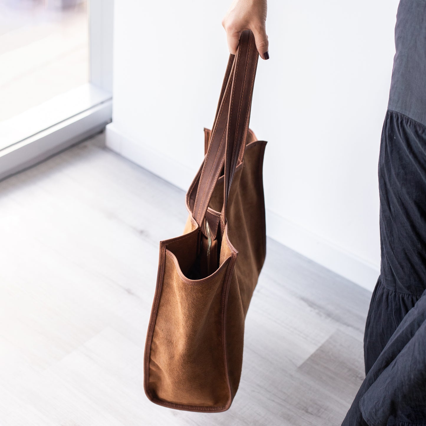 Cartera gamuza Justa