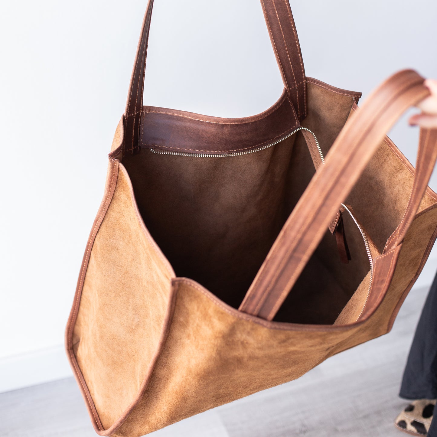 Cartera gamuza Justa