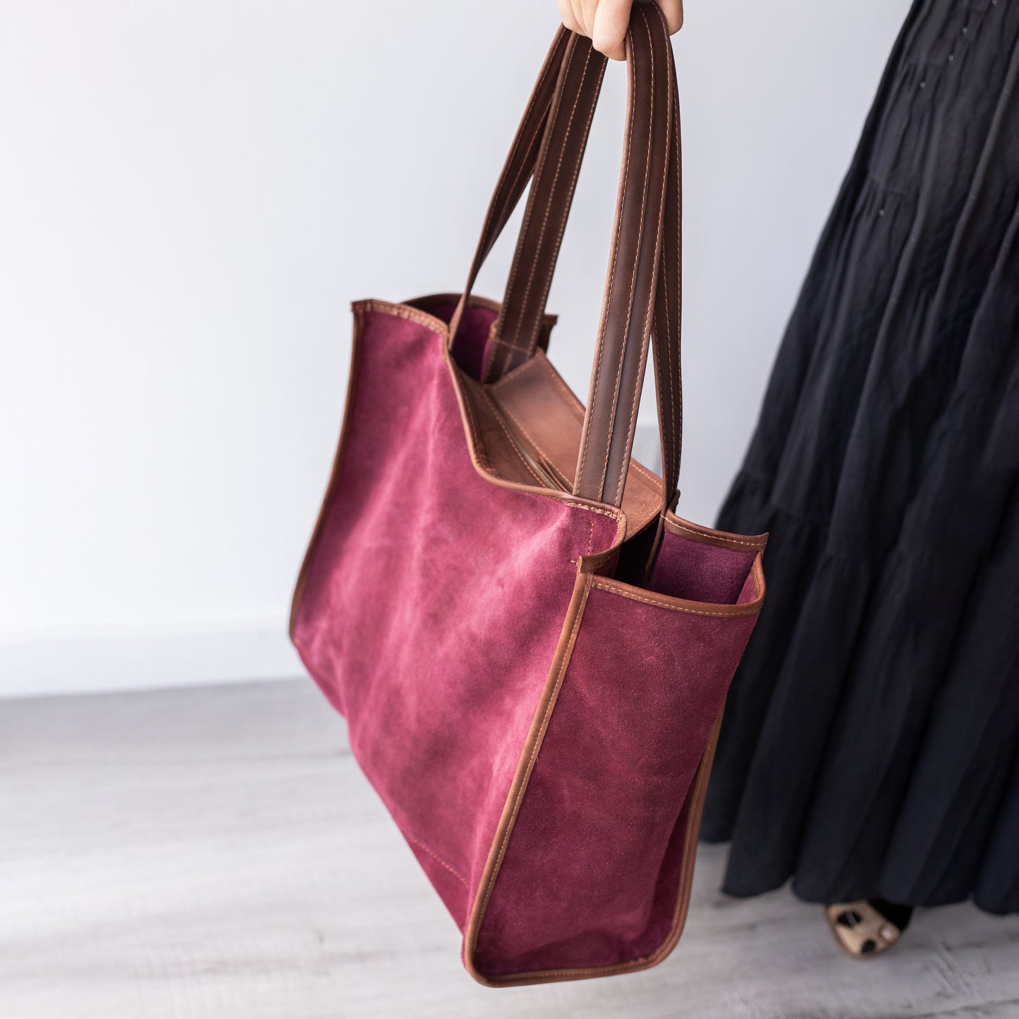 Cartera gamuza Justa